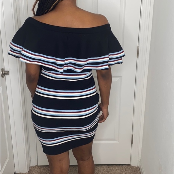 STRIPPED BODYCON DRESS - GIANNI BINI - Picture 4 of 5